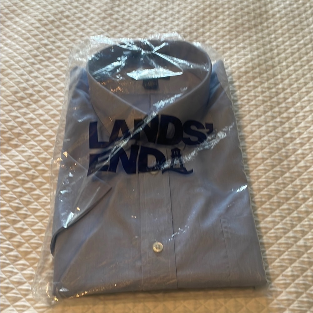 Lands' End Men's Blue Shirt